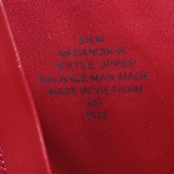 NWOT Marc Fisher Red Suede Ankle Boots 8.5 Gold Chain Stiletto Heels Bold Fierce - Picture 10 of 10